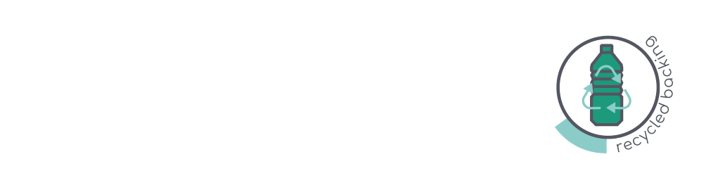 100% Recycled backing